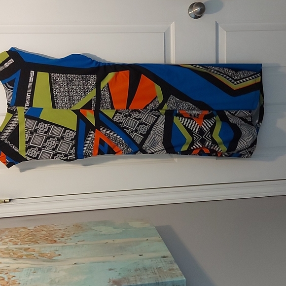 Dress -Plus Size-  Fitted Summer Dress - Picture 7 of 7